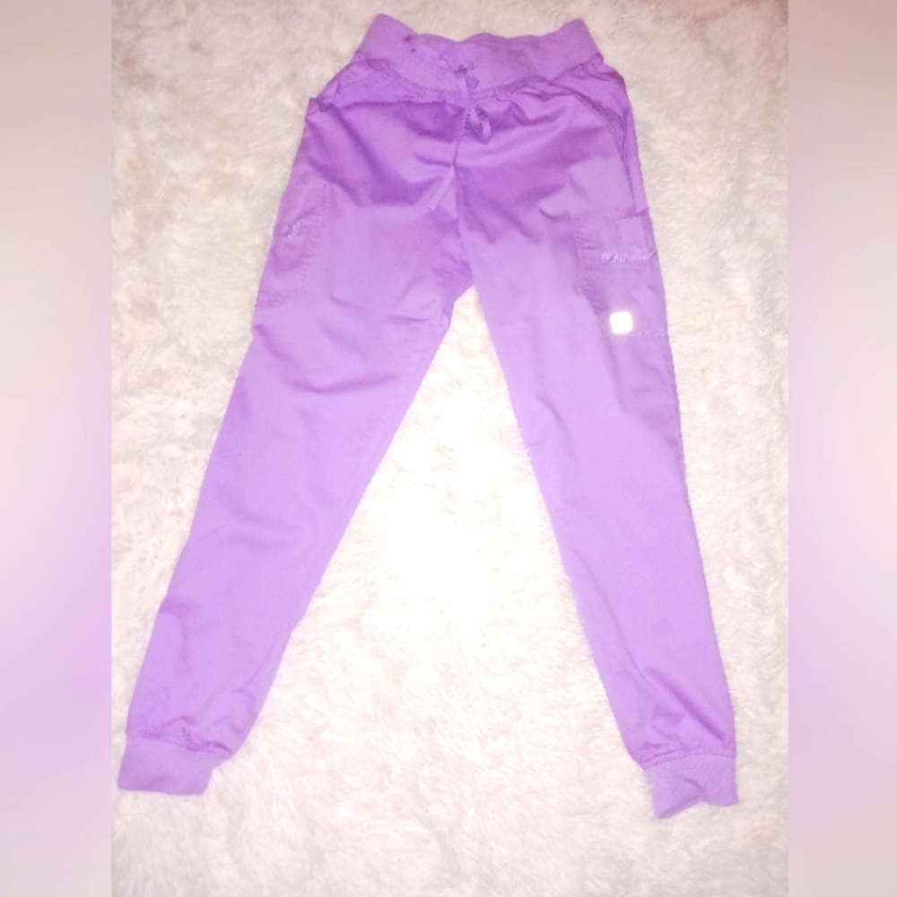 Purple Jogger Style Scrub Pants